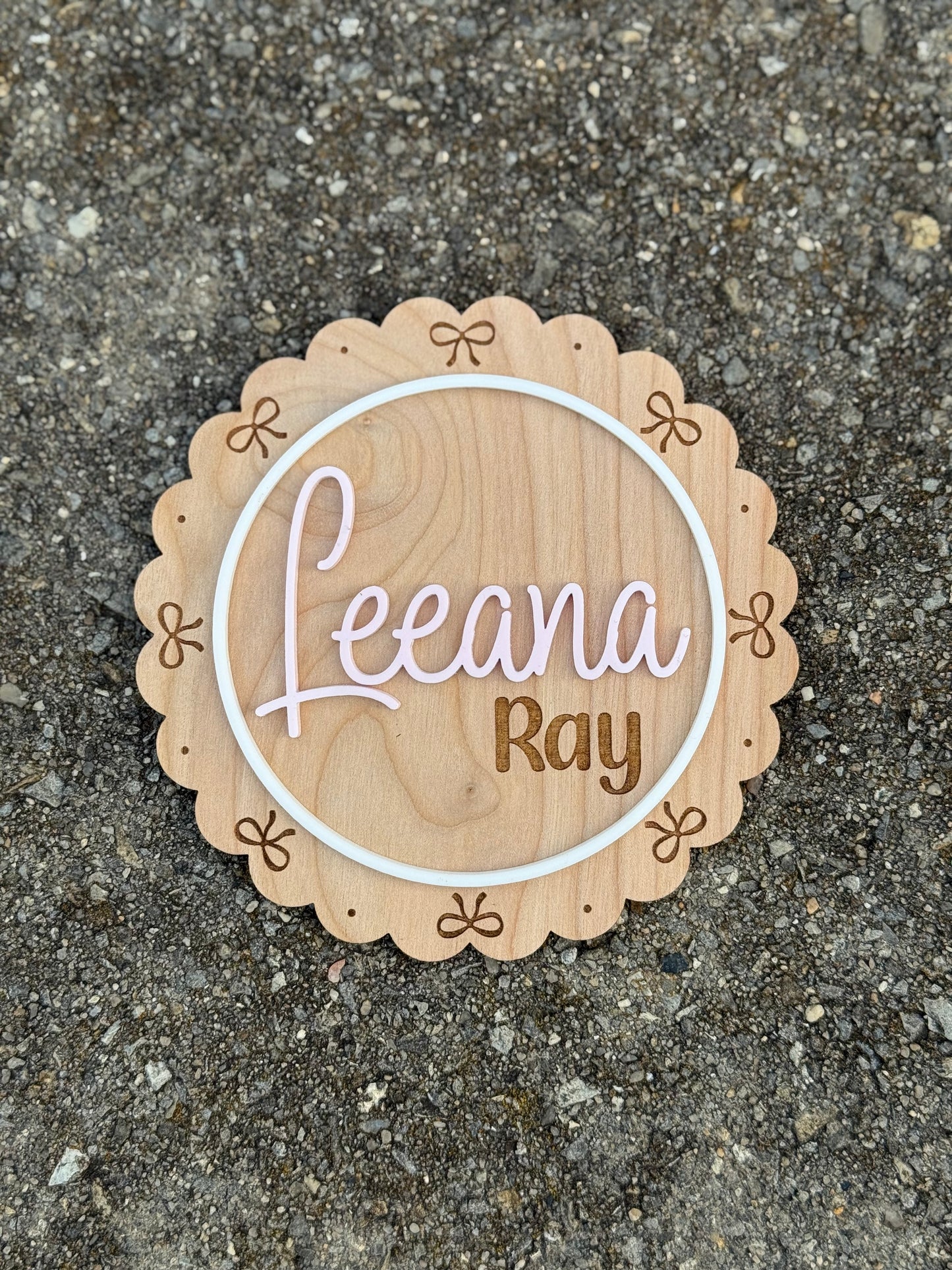 Custom Baby Name Sign – Nursery Room Décor