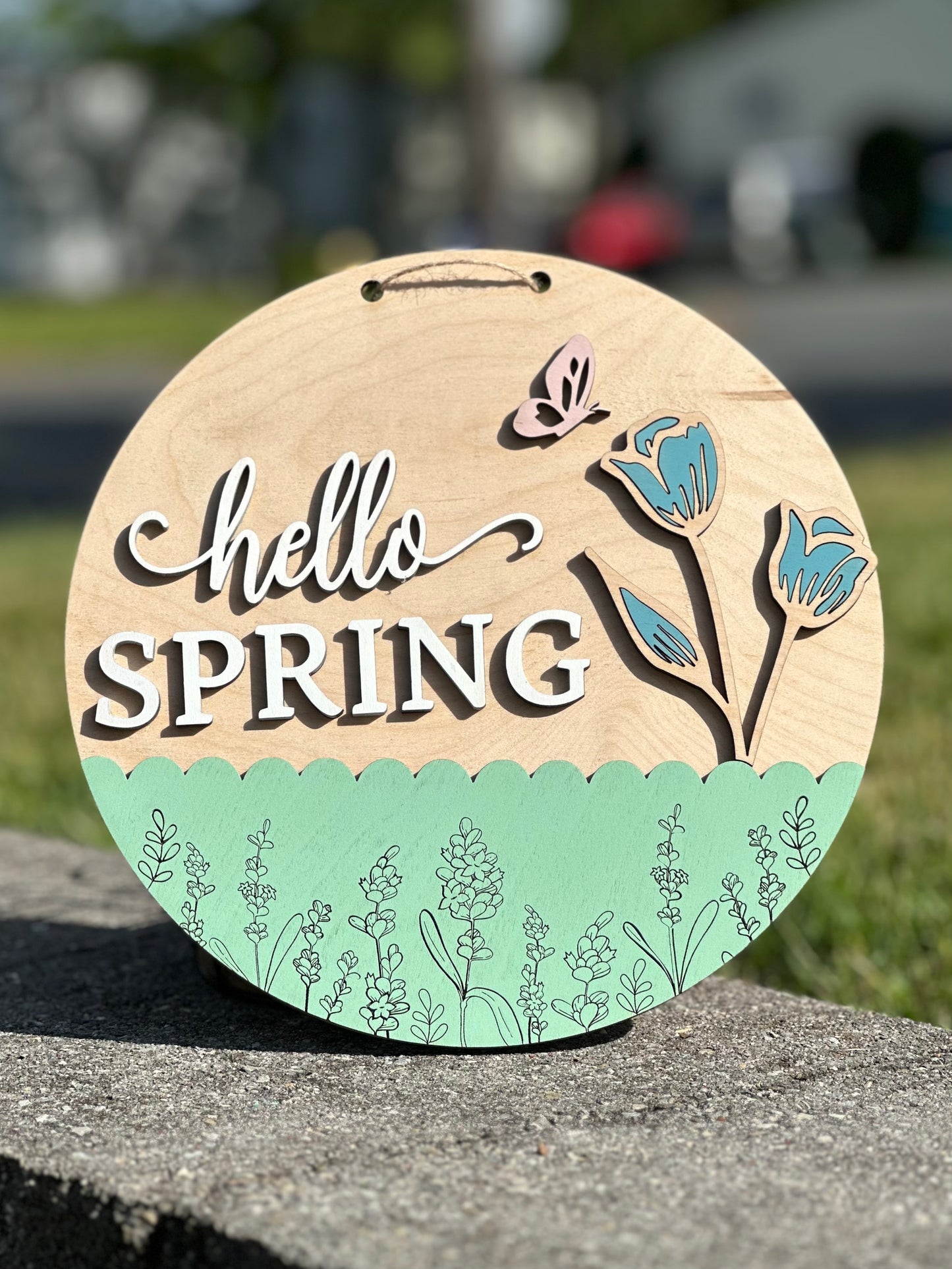 Hello Spring Sign