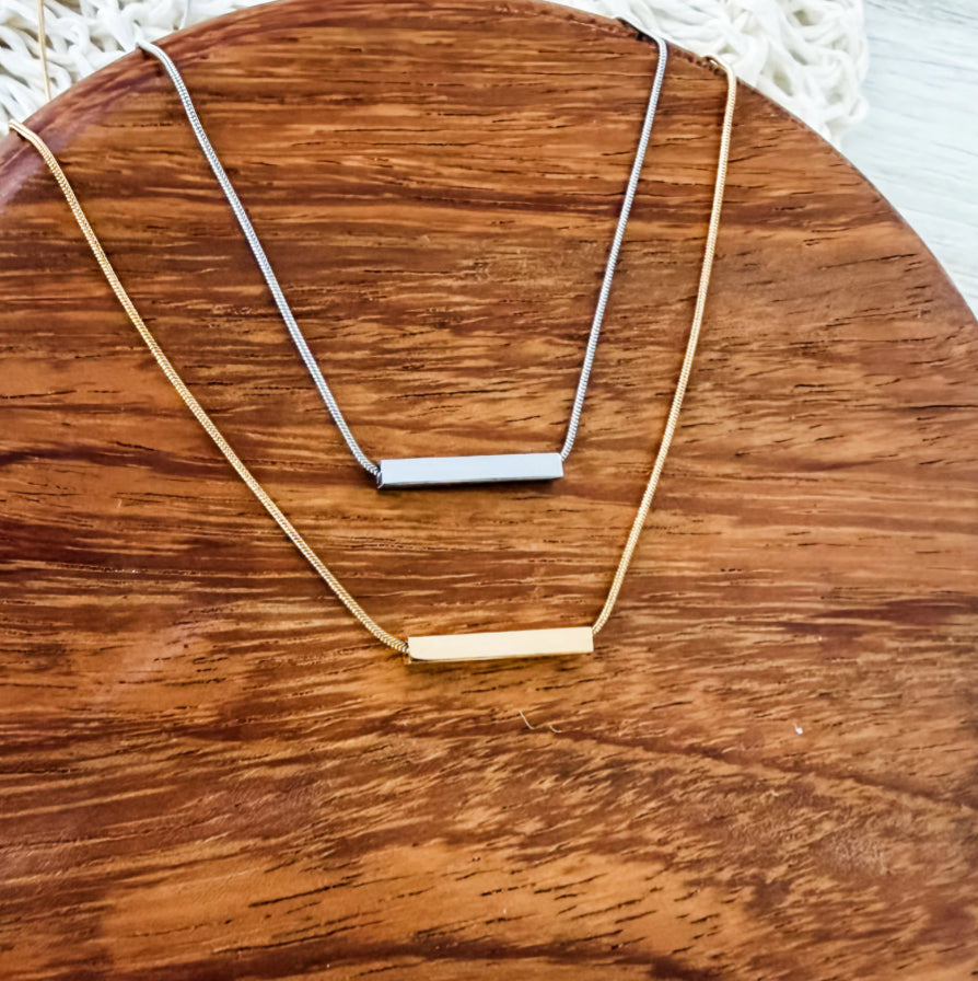 Sliding Bar Necklace