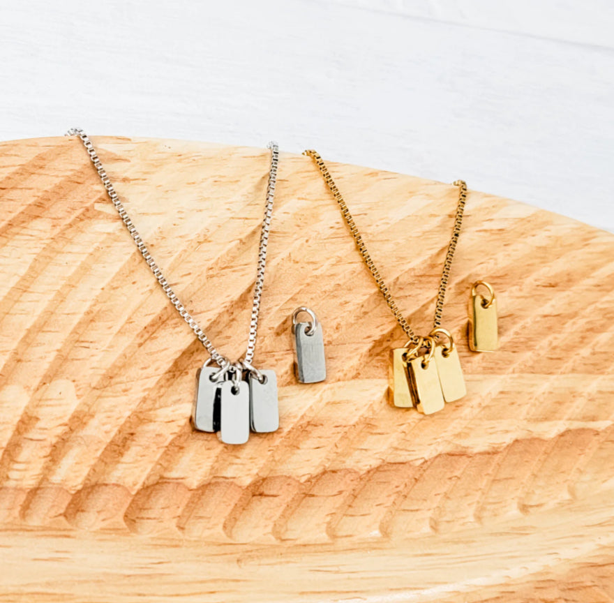 Mini Tag Trio Necklace