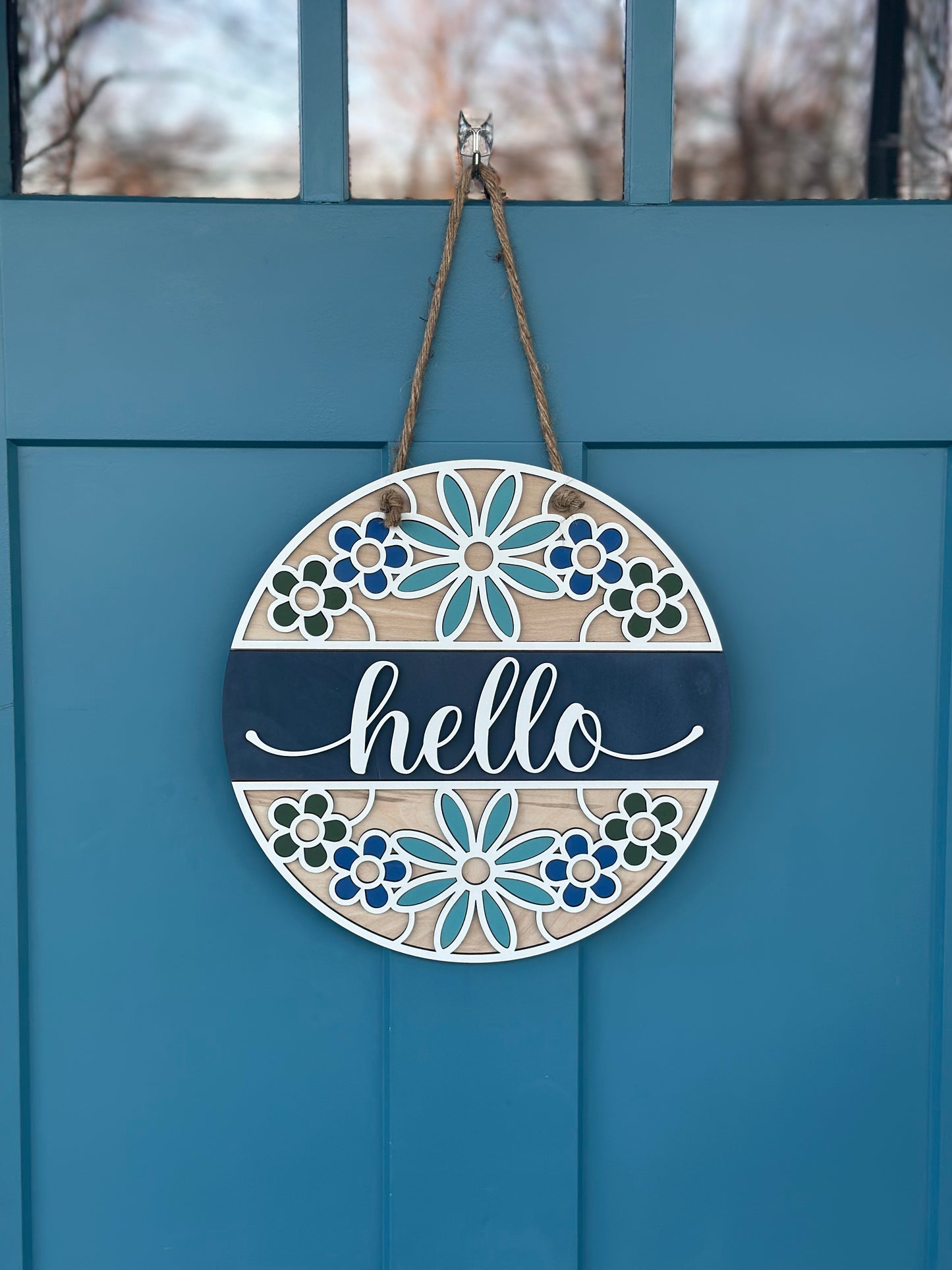 DIY 15" Door Hanger Workshop - Hello