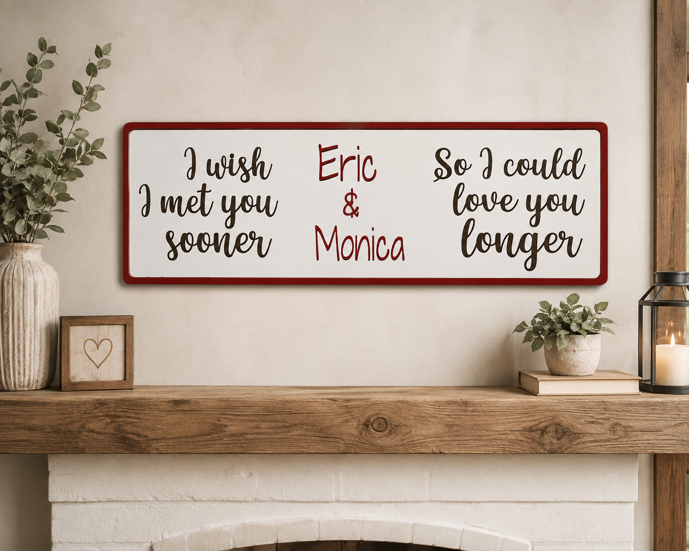 Personalized Couples Name Sign