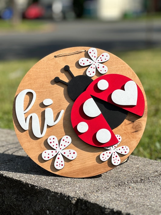 Ladybug Hi Sign