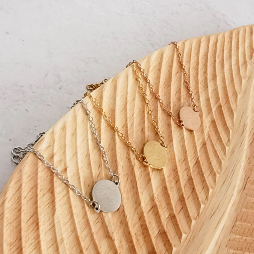Round Charm Cable Chain Bracelet