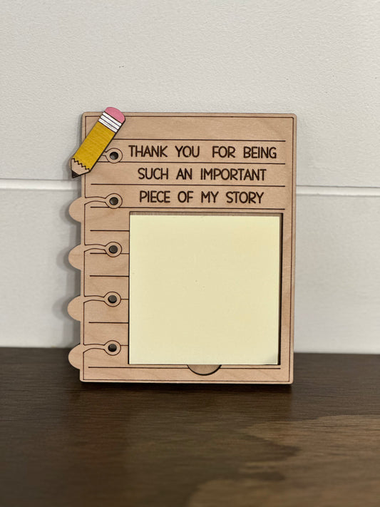 Notebook Note Pad holder