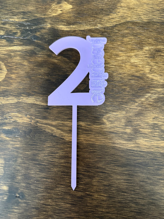 Number Cake Topper