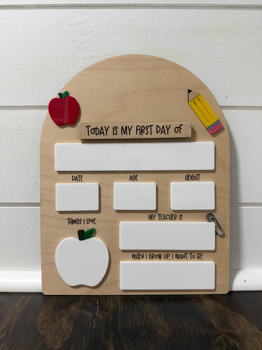 Back to School Sign