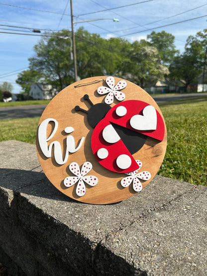 Ladybug Hi Sign