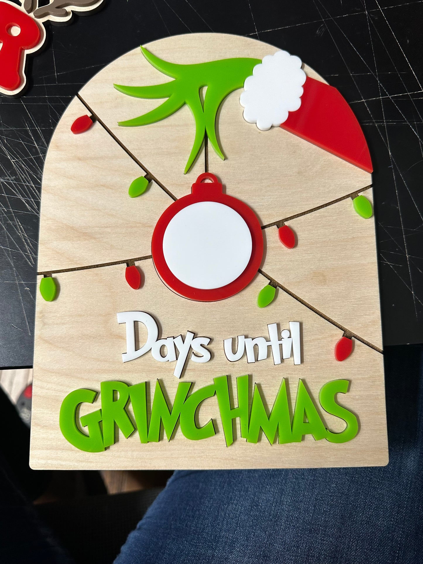 Grinch Countdown Sign