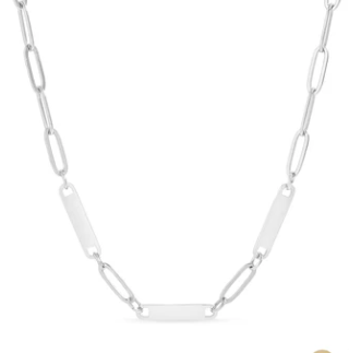 3 Bar Paperclip Necklace