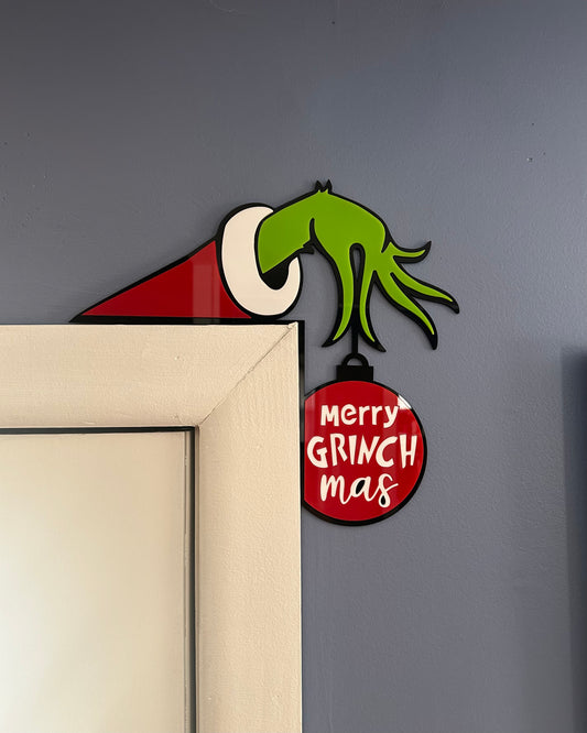 Merry Grinchmas Door Corner
