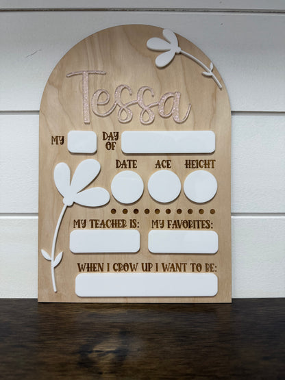 Reusable Back to School Sign