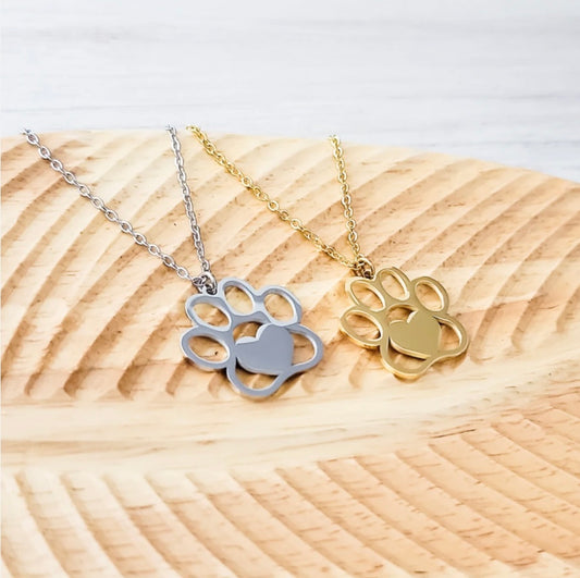 Large Paw Print Necklace