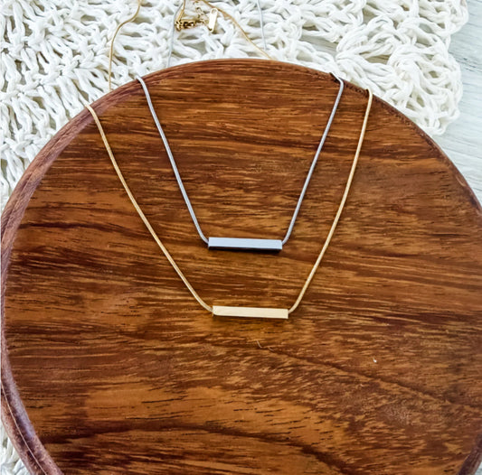 Sliding Bar Necklace