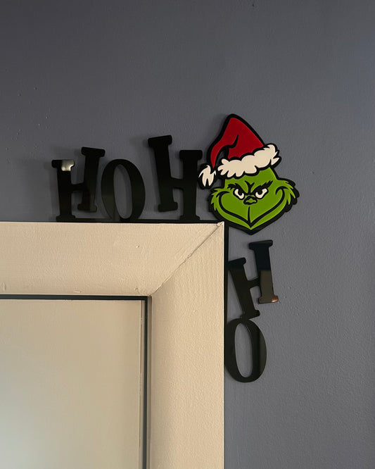 Grinch Ho Ho Ho Door Corner