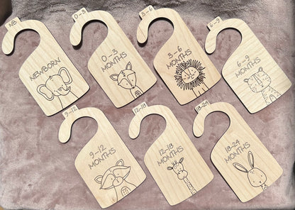 Animal Baby Clothing Closet Divider Set