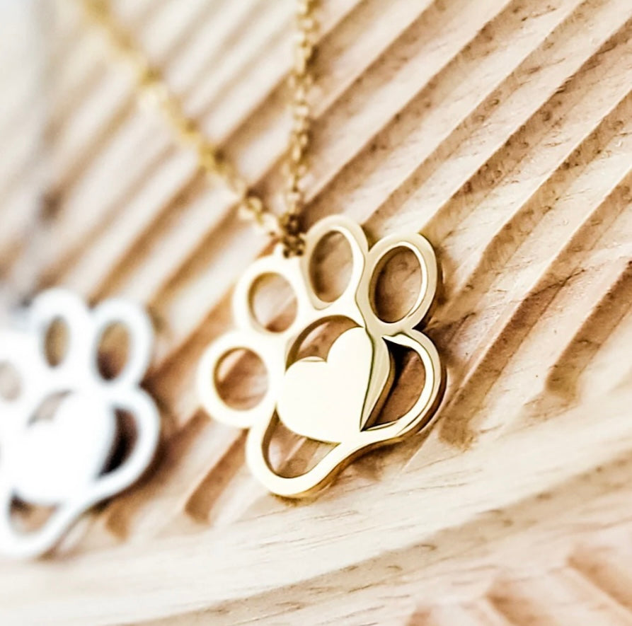 Large Paw Print Necklace