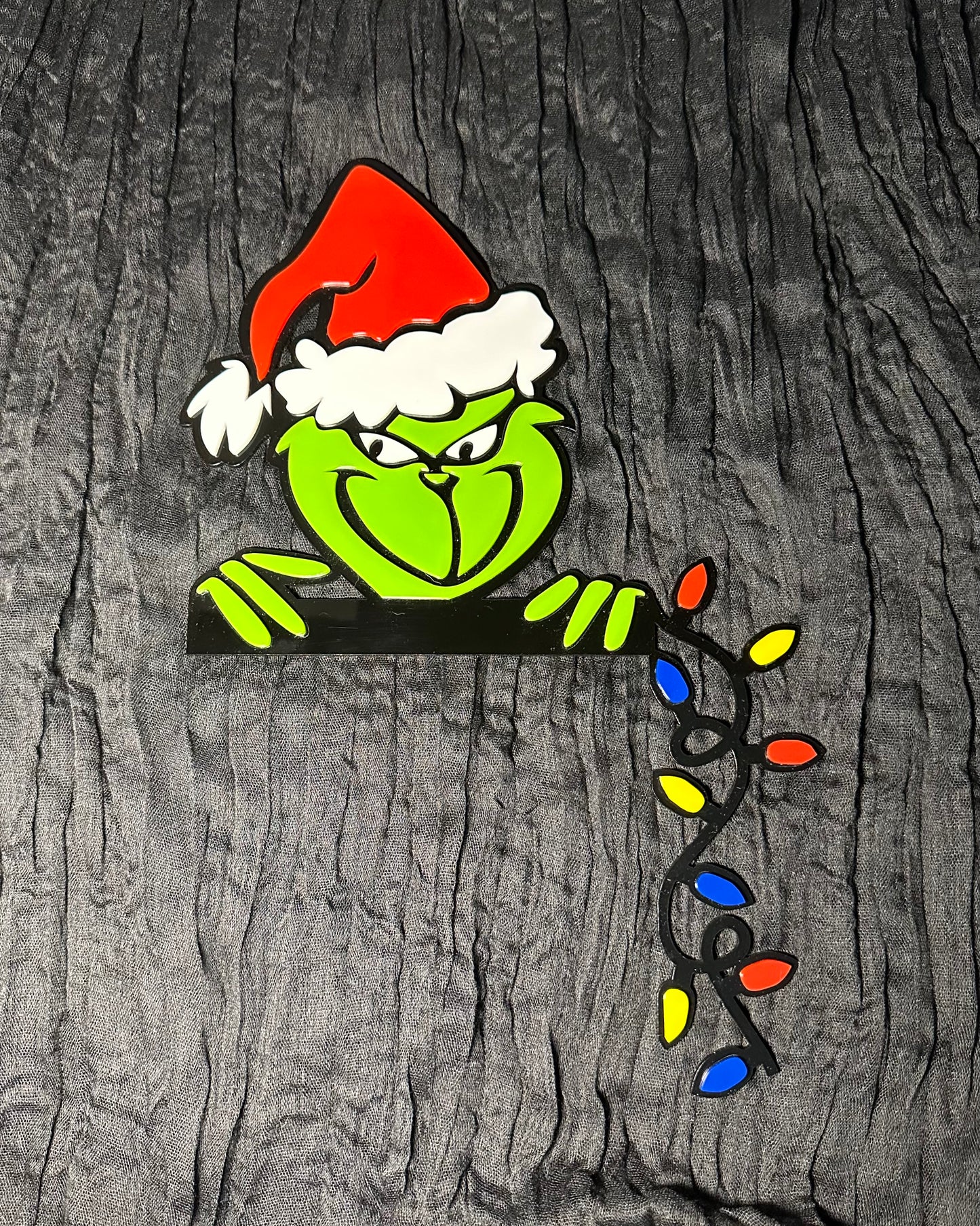 Grinch Lights Door Corner