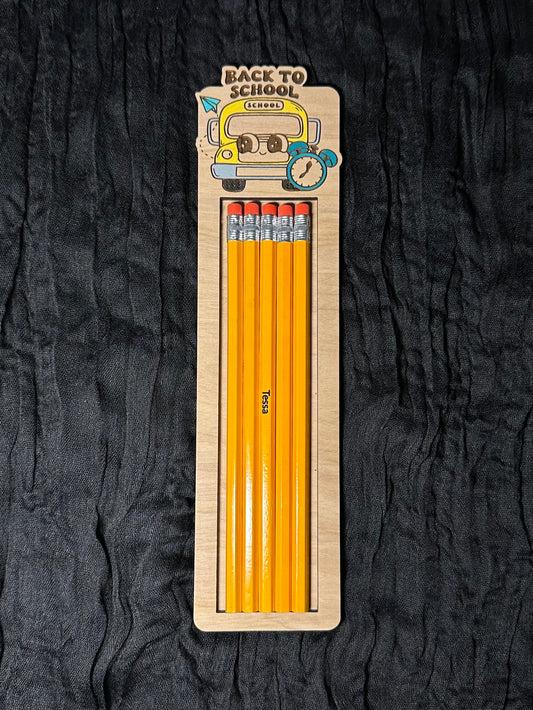Back to School Bus Pencil Holder