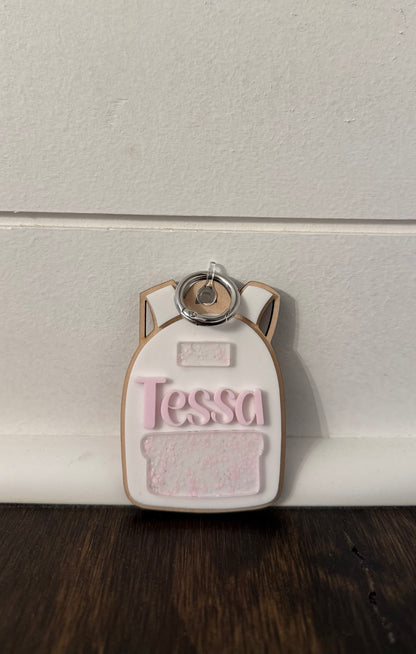 Bookbag Tag
