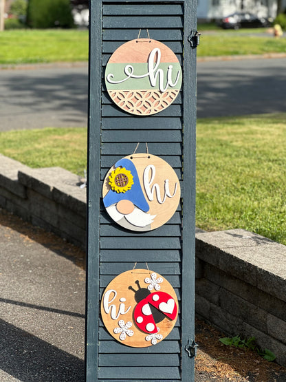 Ladybug Hi Sign