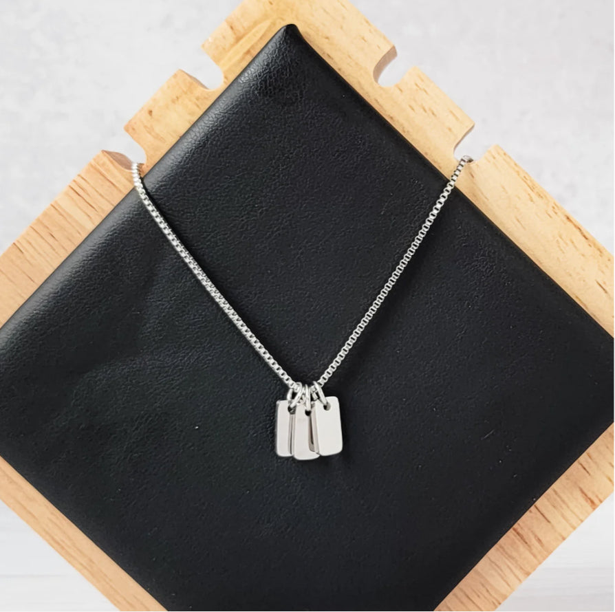 Mini Tag Trio Necklace