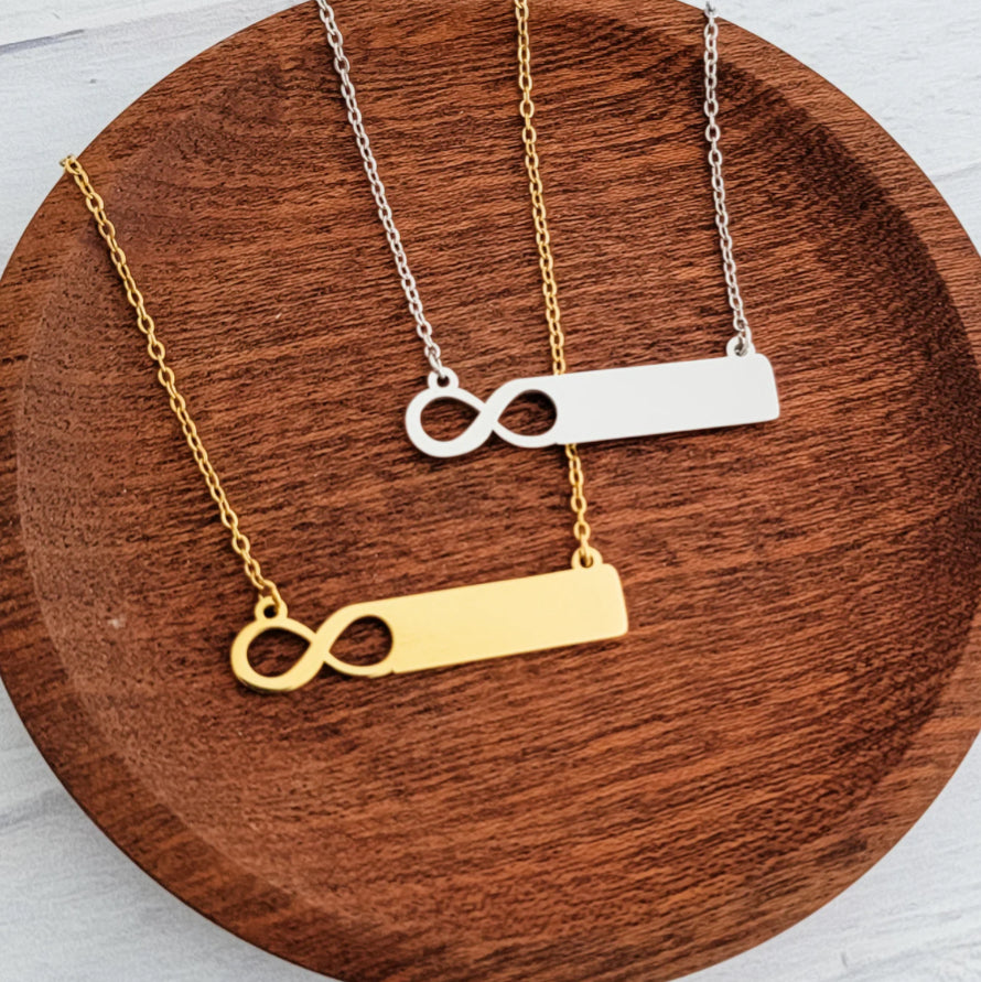 Infinity Bar Necklace