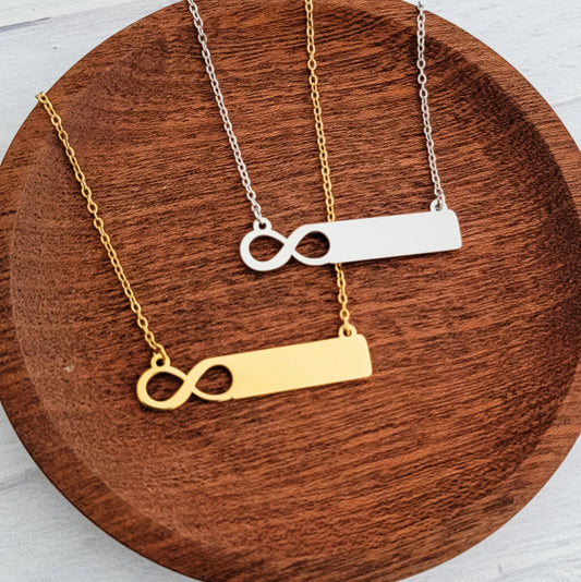 Infinity Bar Necklace