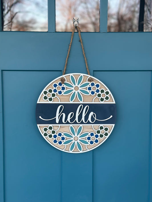 DIY 15" Door Hanger Workshop - Hello