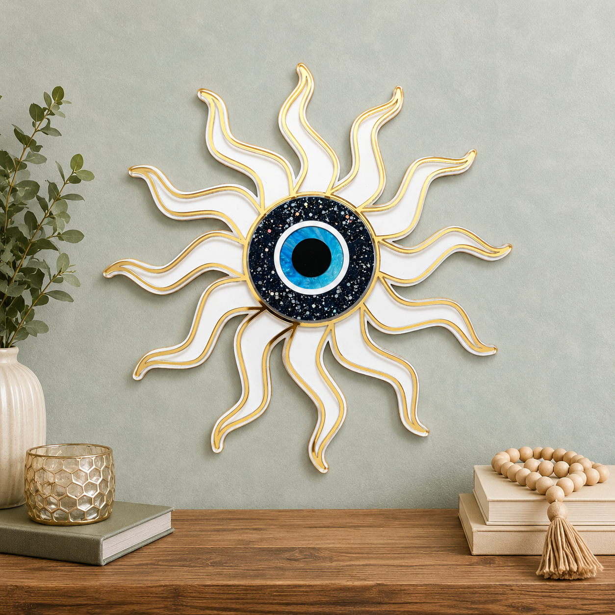 Sun Evil Eye Wall Art