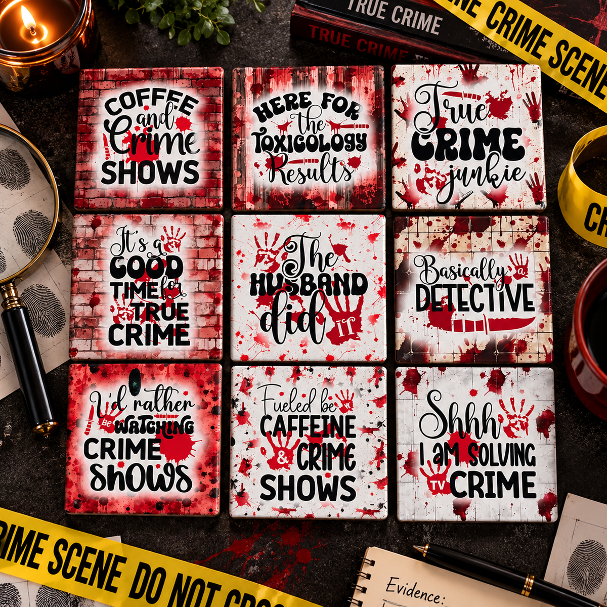 True Crime Coasters